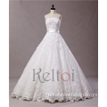 suzhou puffy princess strapless cathedral train ball gown wedding dress